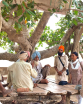 Village community meeting